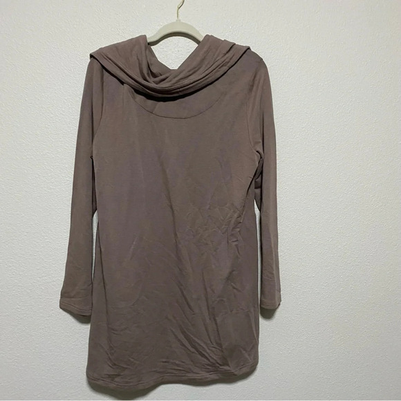 Soft Surroundings Dark Taupe Tunic Length Sweater - Picture 8 of 9